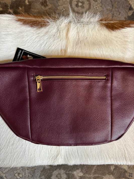 Oversize Crossbody bag, dark purple