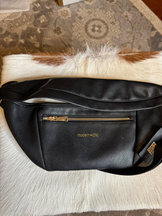 Oversized Crossbody bag black